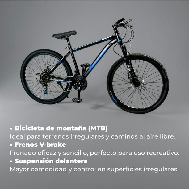Bicicleta Mountain Bike Hsx Aro 26 Azul Lider