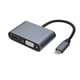 thumbnail image 1 of Hub Tipo-C 4 en 1 HDMI VGA PD USB 3.0 Aluminio - PS, 1 of 3