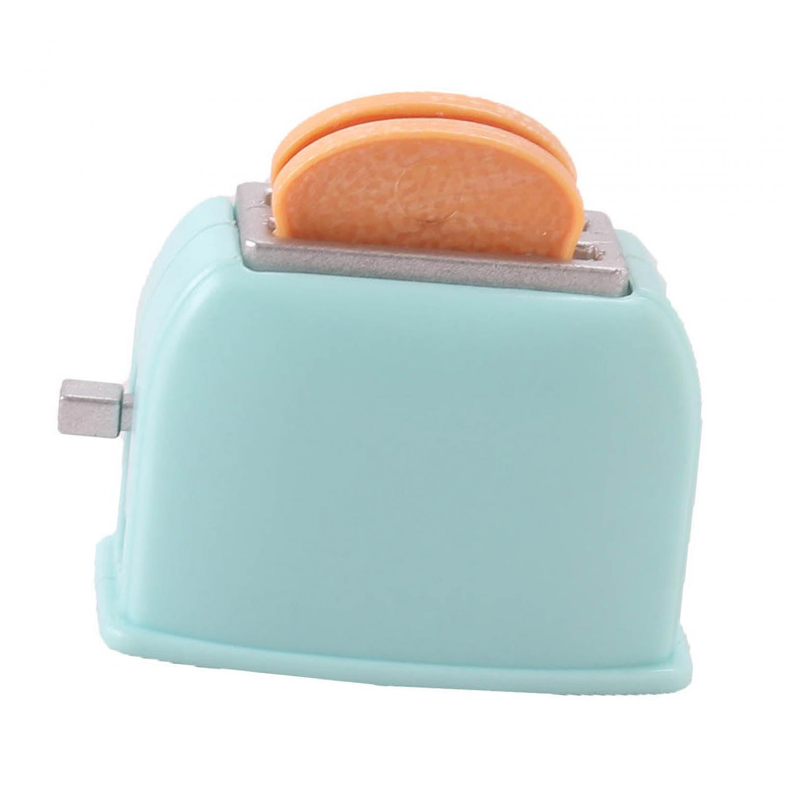 Gazechimp - Tostadora De Pan Para Casa De Muñecas Tostadora De Pan Para Desayuno En Miniatura Para Cafeterías 1/6 1/12 Azul