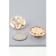 thumbnail image 2 of Pendientes Fashnzfab Cúpula Martillada Brillantes Oro, 2 of 2