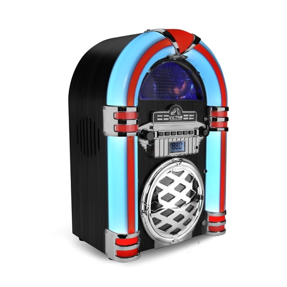 Jukebox Bluetooth Victor Retro con Reproductor de CD y Radio FM de 15"