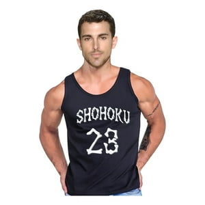 Persodesign - Polera Tank Shohoku Skull Bone 23 Basketball Musculosa King Talla 2Xl Negro Hombre