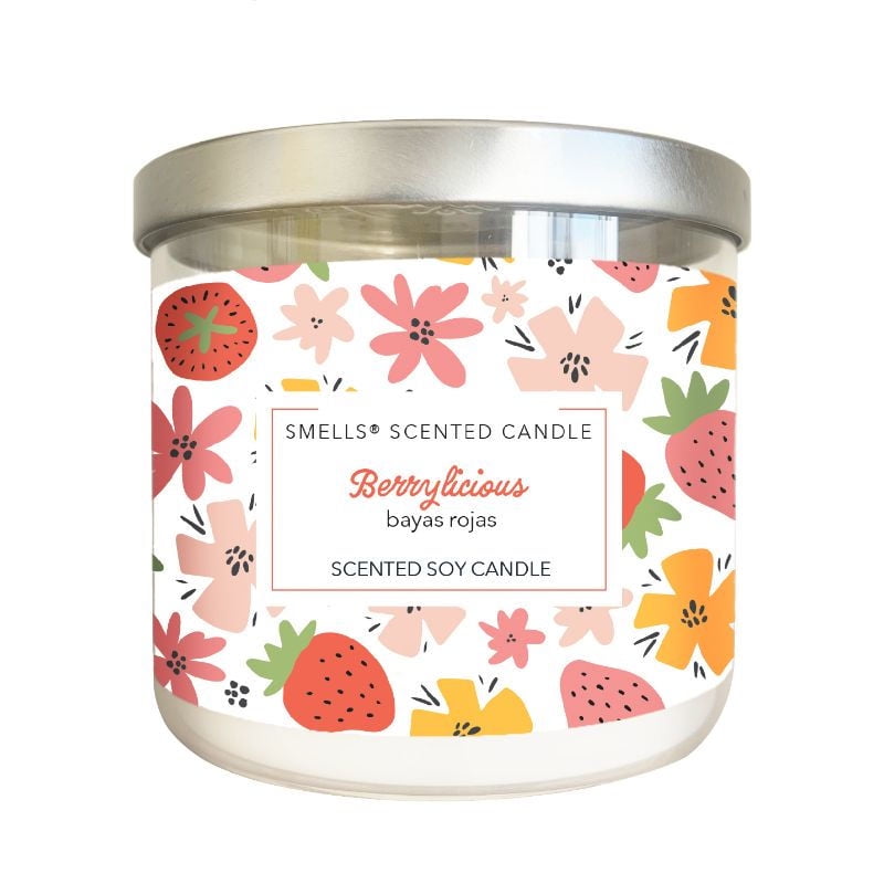 Smells - Velas 16Oz Berrylicious Blanco