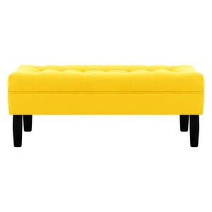 Bodevir - Banqueta Wood 2C Felpa 00 Amarillo