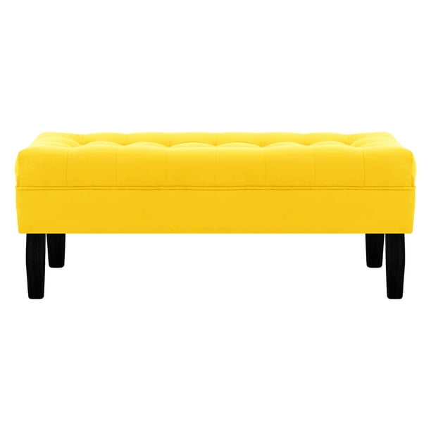 Banqueta Wood 2c Felpa 00 Amarillo