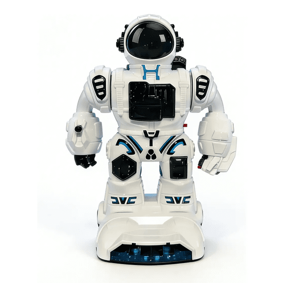"Robot Juguete Belug Niños Con Luces Movimiento Niños blanco "