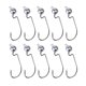 thumbnail image 1 of 10pcs Ganchos De Pesca Ponderados Manivela Gancho Con Plomo Para Trajes De Baño 7g, 1 of 5