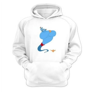 Genérico - Polerón Canguro Genio De La Lámpara Blanco Talla M Unisex