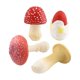 thumbnail image 1 of 4x Decoraciones Modelo De Hongos De Simulación Para Proyectos De Bricolaje De Jardín De Infantes Rojo, 1 of 5