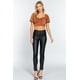 thumbnail image 3 of Top Corto De Satén Fruncido Con Escote Halter, 3 of 5