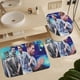 thumbnail image 5 of Kevin De Bruyne Juego de 3 alfombras de baño de coral fleece: tapete de baño + alfombra de inodoro en forma de U + funda de tapa de inodoro en forma de O, 5 of 6