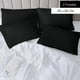 thumbnail image 2 of Set 2 Fundas De Almohada 50 x 90 Negra Suave Hilos Casa Nerola, 2 of 8