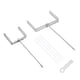 thumbnail image 4 of 2 piezas de soporte de bajante, soporte de canalón ajustable, extensión de hierro, soporte de tubería de anclaje, construcción de hierro resistente, adecuado para Estaca de tierra de 20 cm, 4 of 5