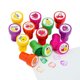thumbnail image 1 of Juego de 24 sellos de goma Fun Express de 4 cm, 1 of 1