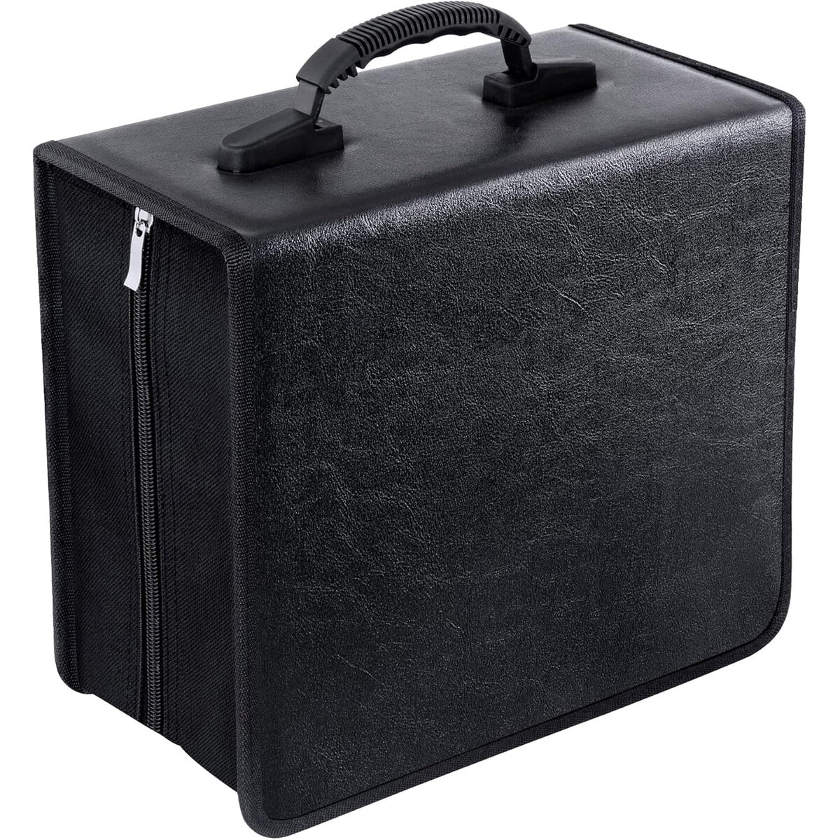 Estuche Cd Dvd Bivisen Cuero Negro 400 Discos Organizador