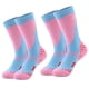 thumbnail image 1 of Calcetines de esquí para niños, paquete de 2 pares de calcetines de snowboard para niños y niñas pequeños, diseño por encima de la pantorrilla con puño antideslizante., 1 of 7