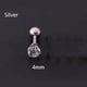 thumbnail image 1 of Gorgeous Crystal Inlaid Rhinestone Zircon Earrings - Stylish Stainless Steel Studs for Men, 1 of 5
