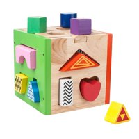 Bothyi - Actividad De Aprendizaje De Bloques De Construcción De Clasificación De Formas De Madera Para Juguetes Educativos