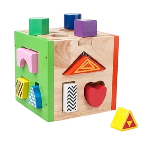 Bothyi - Actividad De Aprendizaje De Bloques De Construcción De Clasificación De Formas De Madera Para Juguetes Educativos