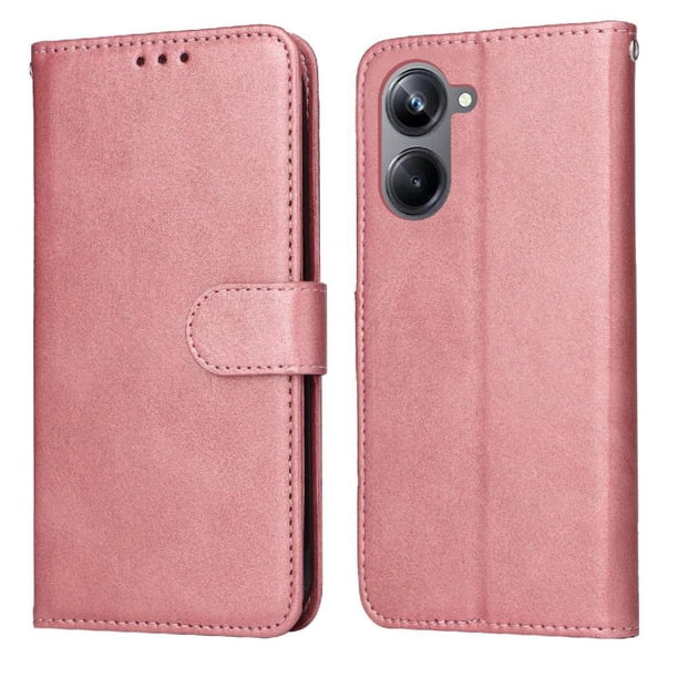 Funda Billetera para Realme 10 4G con Porta Tarjetas y Soporte Ajustable Rosa