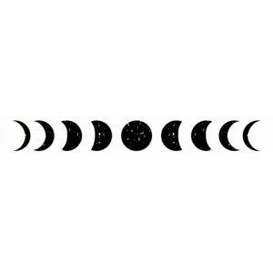 Rienda Libre Graphics - Decomural Full Moon Moon Phase Ws-44122
