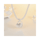 thumbnail image 3 of Collar Malla Enchapado Con Colgante Corazon, 3 of 4