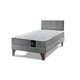 thumbnail image 2 of Cama Europea Zen Best 1.5 Plaza Colchon Resortes Base Dividida + Respaldo Tela Gris, 2 of 7