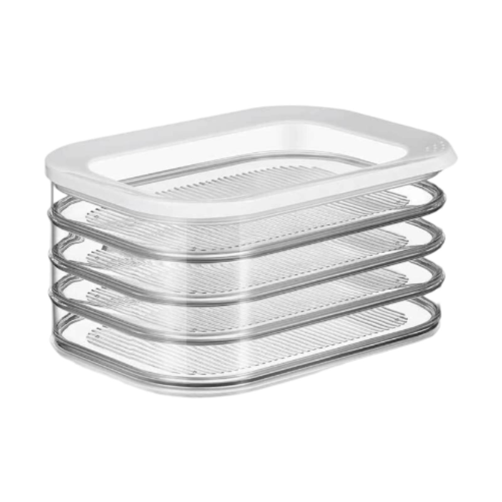 Bothyi - Caja Para Refrigerador, Contenedor De Carne Para Refrigerador, Para Desayunos De Cocina De Restaurante, Cuatro Capas