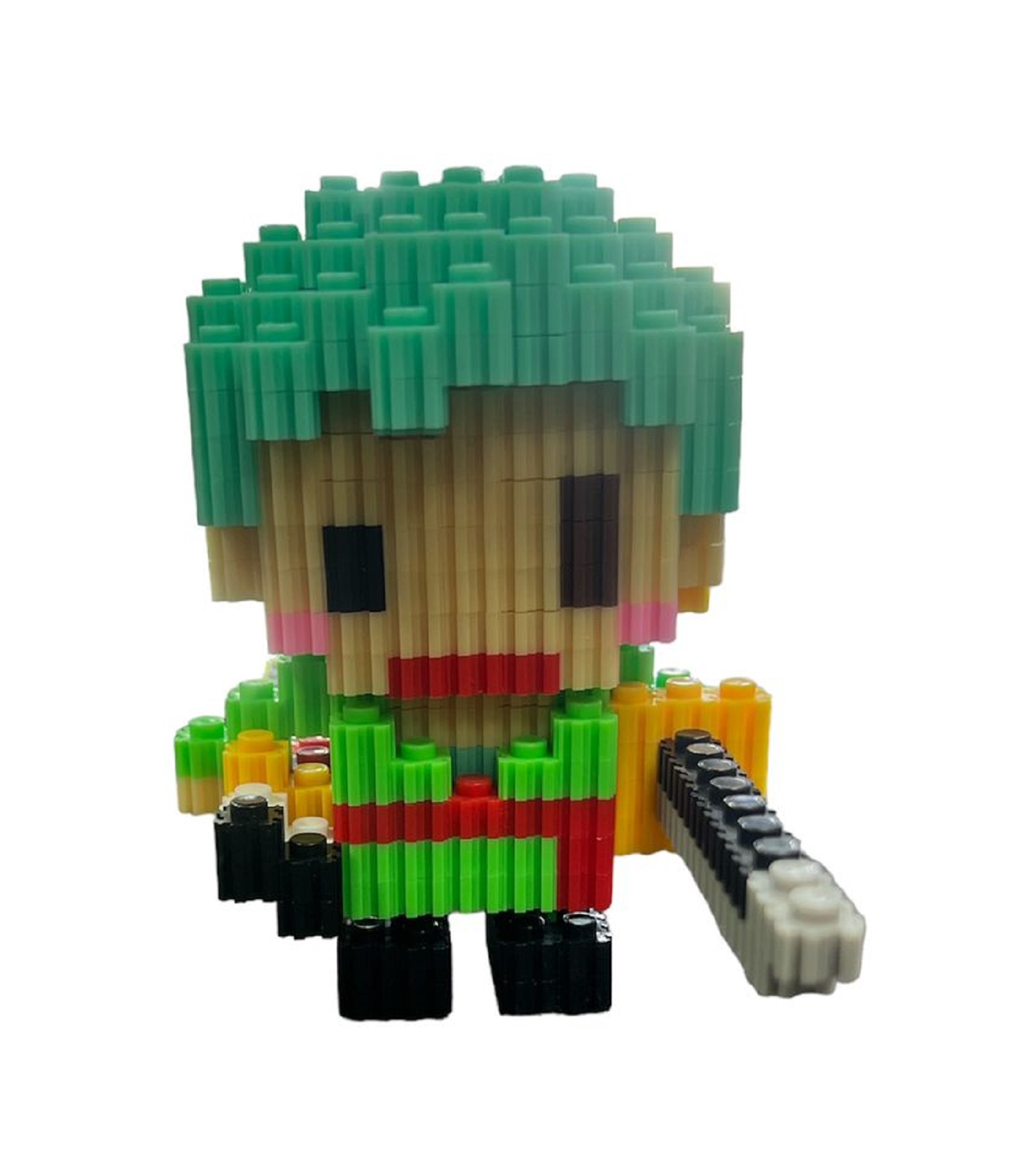 Genérico - Armable 3D Micro Blocks Zoro 10Cm 595 Piezas