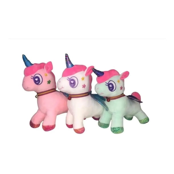 Peluche De Unicornio Campanita Tierno Suave Y Divertido blanco 0