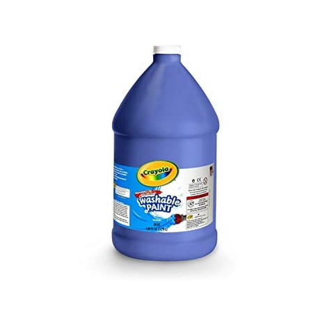 Pintura Lavable Crayola, Pintura Azul, Suministros Para El Aula, 1 Galón
