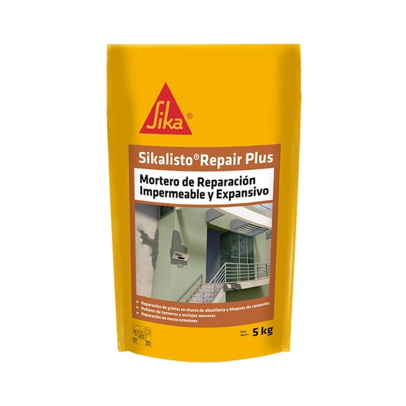 SIKALISTO REPAIR PLUS - Mortero de Reparación expansivo, Sac 5Kg