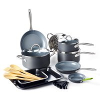 Juego De Utensilios De Cocina Greenpan Lima, 18 Piezas, Cerámica Antiadherente, Color Gris