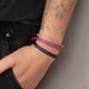 thumbnail image 2 of Pack Pulseras Telar Azul , Beige y Lila con Mostacillas de Plata multicolor, 2 of 2