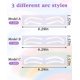 thumbnail image 2 of Pegatinas para cejas Geyynow 90 pares 3 formas desechables, 2 of 7