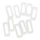 thumbnail image 4 of 10Pcs Reemplazo De Goma Keeper Loops Correa De Reloj Soporte De Extremo De Correa Blanco, 4 of 4