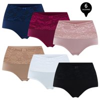 Giovacchino - Pack De 6 Calzon Tiro Alto Algodón Con Encaje