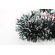thumbnail image 3 of Guirnalda navideña de oropel, guirnalda de puntas blancas como la nieve, verde oscuro, con lazos rojos, decoración para árbol de Navidad, 2 piezas/juego, 6,5 pies/pieza, 3 of 7