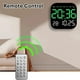 thumbnail image 2 of RELOJ DIGITAL DE PARED CUADRADO CON CONTROL REMOTO verde, 2 of 3