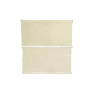 Genérico - Cortina Roller Blackout 2 Paños 120X240 Doble Visillo Beige Sin Cenefa