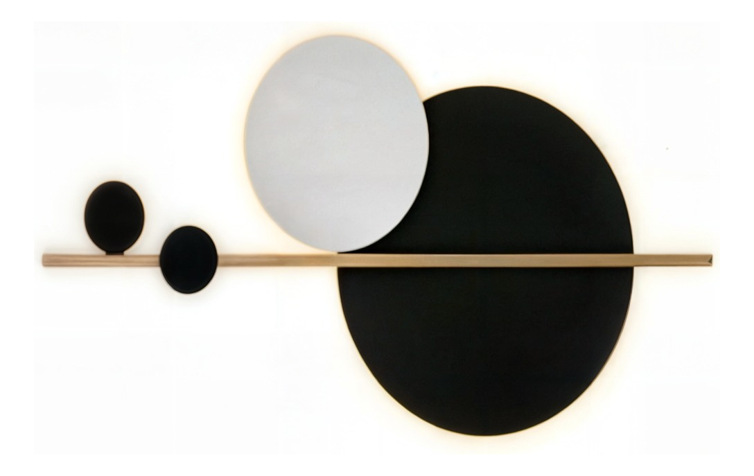 Genérico - Aplique Pared Decorativo Circulares Led Interiores Jhn