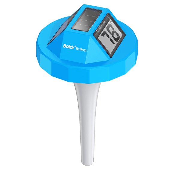 Termómetro digital solar para piscina BaldrTherm con doble pantalla