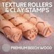 thumbnail image 2 of Rodillos de arcilla Byllstore Pack de 3 (23 cm) + 6 sellos, 2 of 7