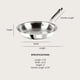 thumbnail image 2 of Sartén All-Clad D3 de acero inoxidable de 25 cm apta para horno, 2 of 8