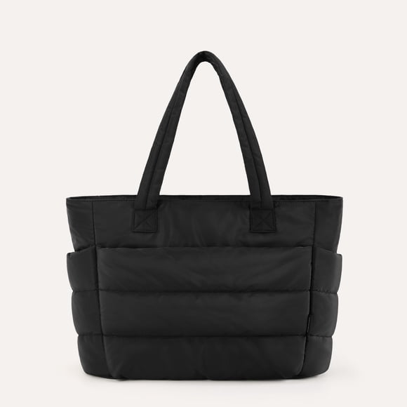 Bagsmart Bolso Tote Acolchado Bubble 20 L para Notebook 15,6" Negro