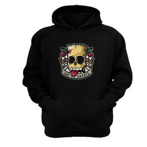 Genérico - Polerón Canguro Eat My Shorts Negro Talla Xs Unisex