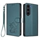 thumbnail image 1 of Funda de Gato tipo Libro para Samsung Galaxy S23, Verde Oscuro, 1 of 6