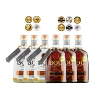 Bou - Caja X6 Piscos Legado 40º Blanco Y Roble