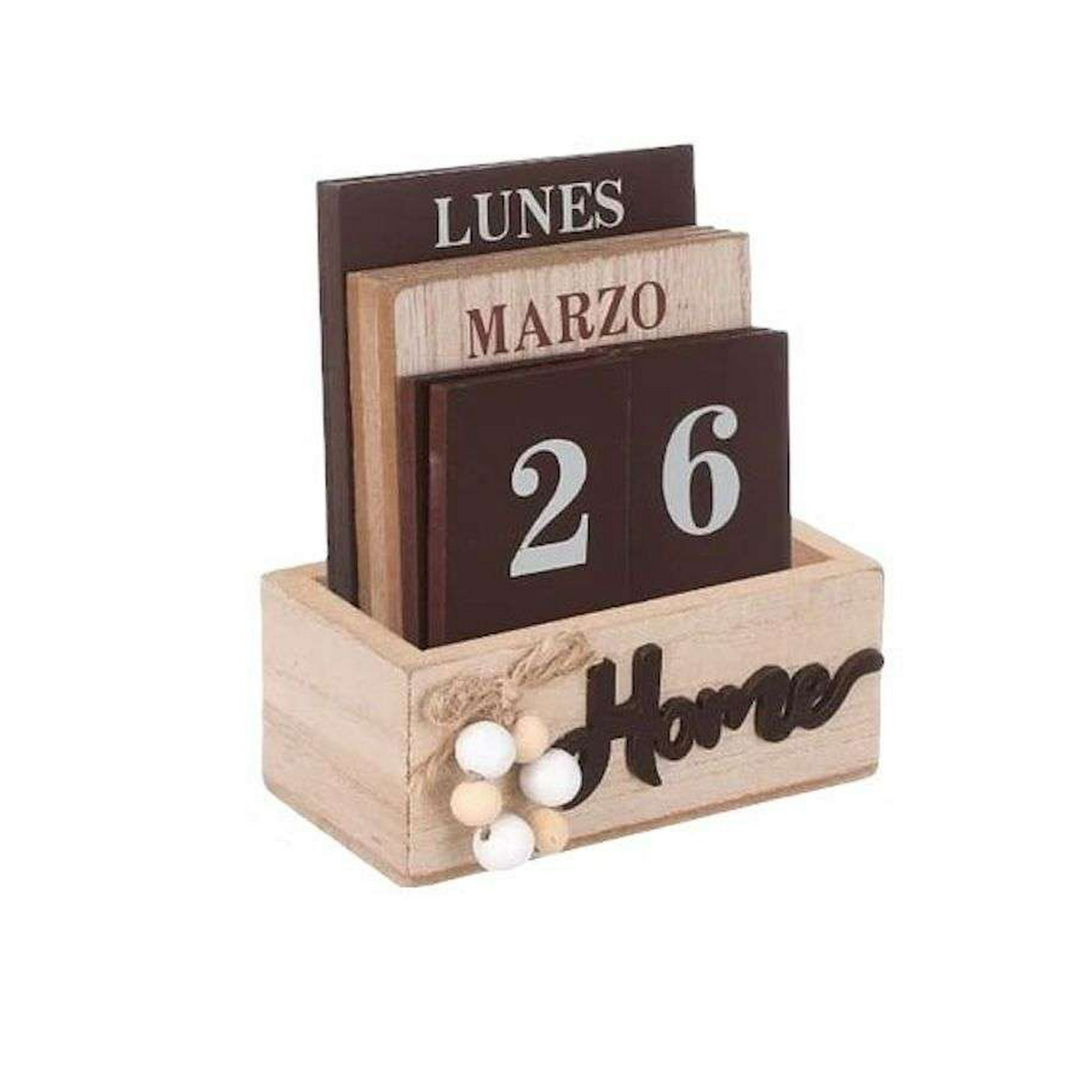 Oem - Adorno Calendario Decorativo Hogar Oficina Fecha Dinamico