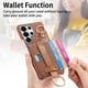 thumbnail image 2 of Funda FOXDOCK para Samsung Galaxy S26 Ultra Función billetera, diseño con anillo, soporte ajustable y correa para muñeca-marrón, 2 of 6